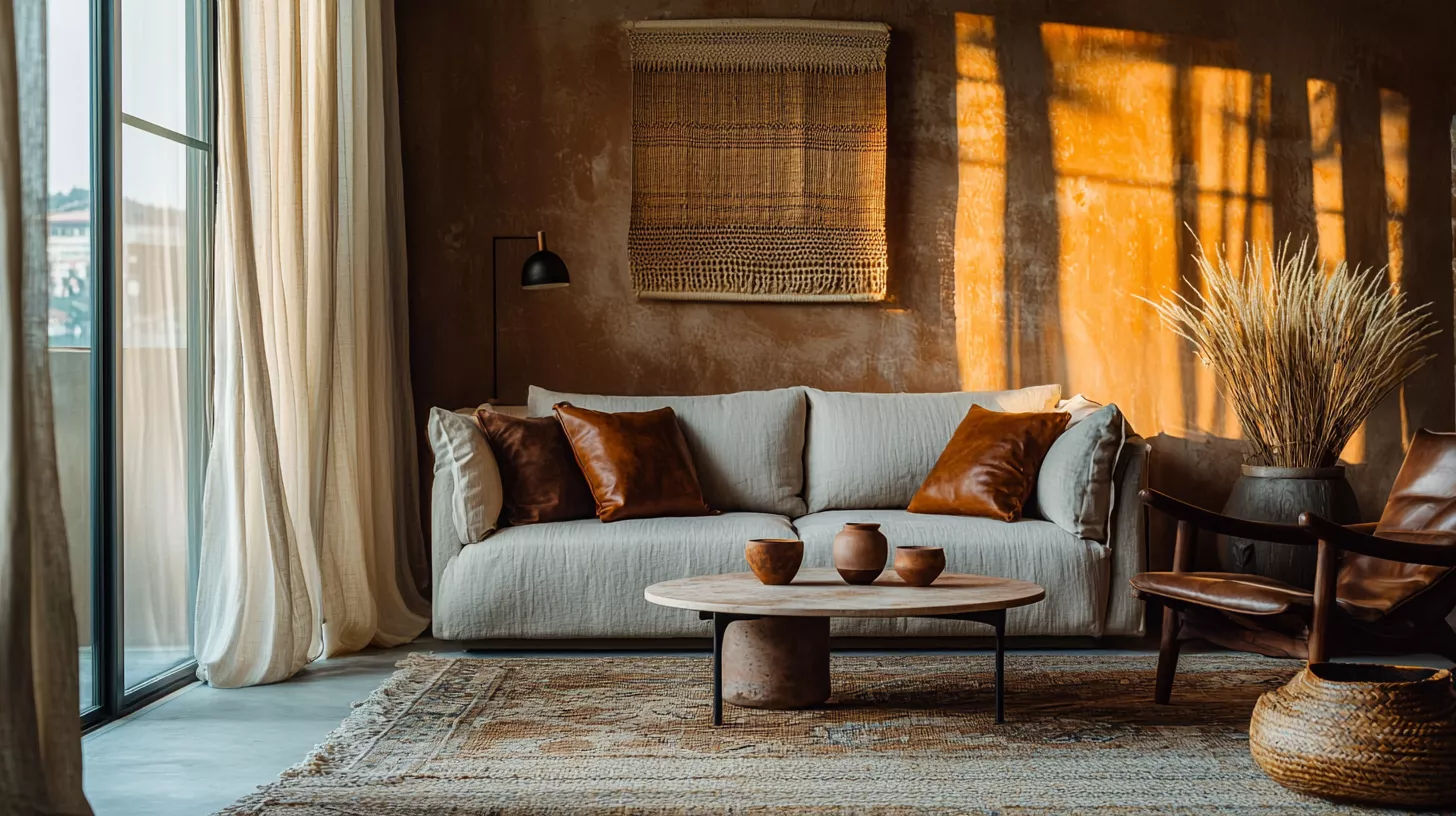 تصميم داخلي إسطنبول 2025, تراكوتا كعنصر رئيسي, Mocha Brown مستوحى من Mocha Mousse, خامات خشب وحجر وكتان تصميم داخلي إسطنبول 2025, تراكوتا كعنصر رئيسي, Mocha Brown مستوحى من Mocha Mousse, خامات خشب وحجر وكتان